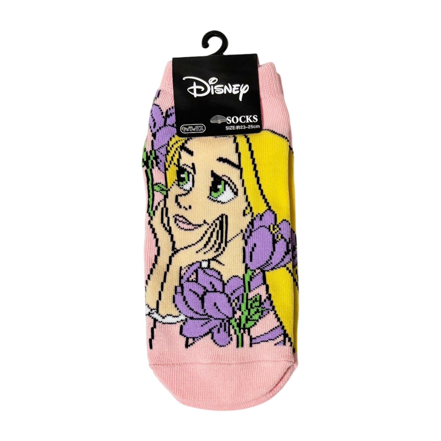 Rapunzel socks with floral motif, sizes 36-39