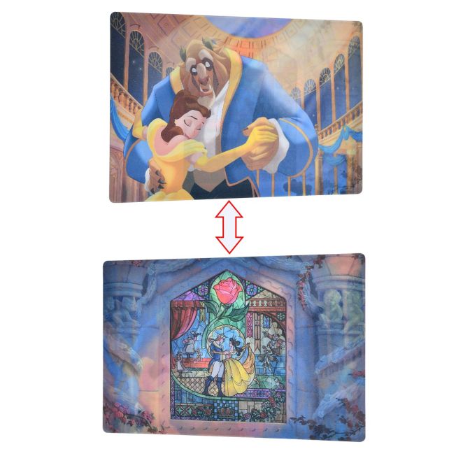 Die Schöne und das Biest Tanz Lenticular Postkarte Japan Disney Store