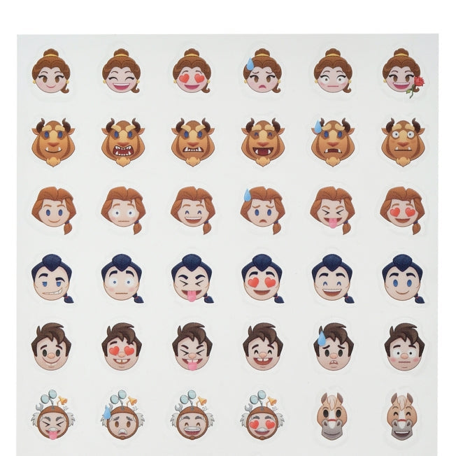 Die Schöne und das Biest Mini-Icon-Aufkleber Japan Disney Store