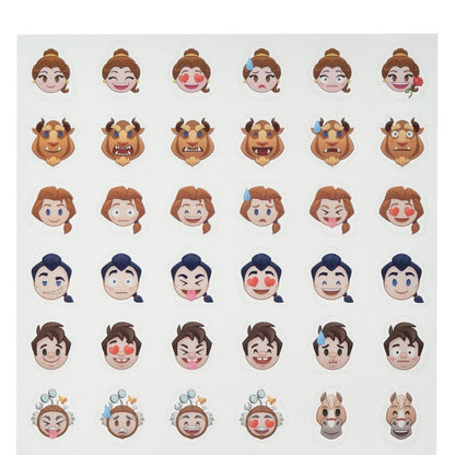 Die Schöne und das Biest Mini-Icon-Aufkleber Japan Disney Store