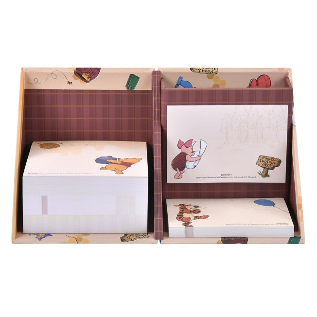 Winnie the Pooh, Ferkel, Tigger Notizblock und Memobuch mit Stifthalter Holiday Japan Disney Store