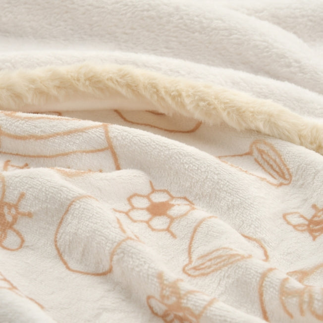 Winnie the Pooh Decke mit Honigtopf-Muster und Plüschtier - Decke Japan Disney Store