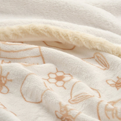 Winnie the Pooh Decke mit Honigtopf-Muster und Plüschtier - Decke Japan Disney Store