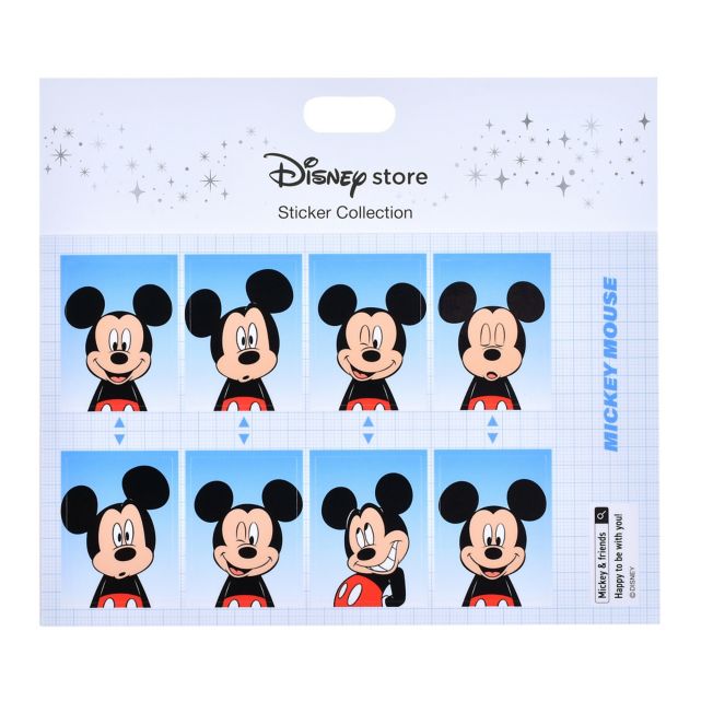 Mickey Maus Fotoaufkleber Sticker Collection Japan Disney Store