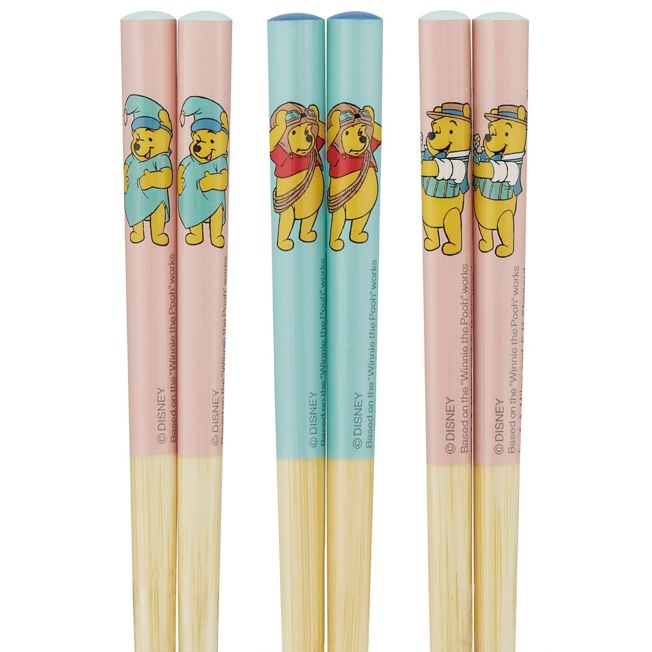 Disney Store - Bambusstäbchen 16,5 cm (3er Pack) Winnie the Pooh Kostüm - Küchenaccessoire Japan Disney Store