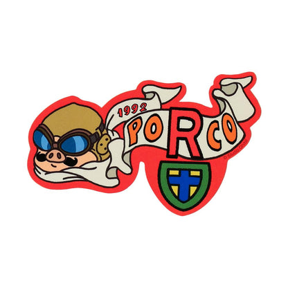 Porco Rosso Aufkleber Porco Studio Ghibli