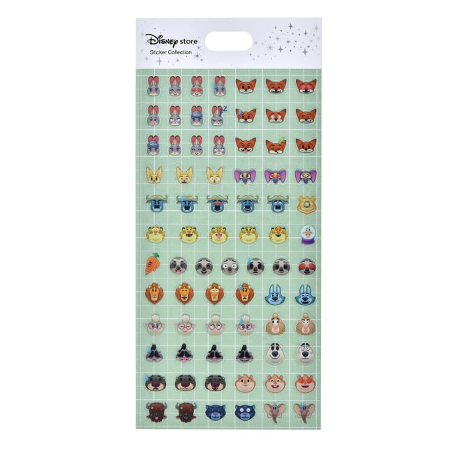Zootopia Mini Icon Style Aufkleber Japan Disney Store
