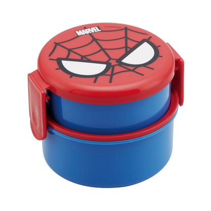 Disney Store - MARVEL Spider-Man Runde Lunchbox mit 2 Ebenen [mit Mini-Gabel] ONWR1 - Lunchbox Japan Disney Store