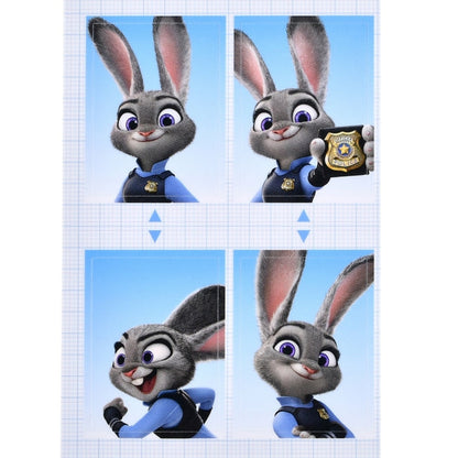 Judy Hopps Siegel Aufkleber Passfoto-Stil Japan Disney Store
