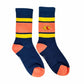 Winnie Puuh Bunte Linien & Stickerei Socken 36-39