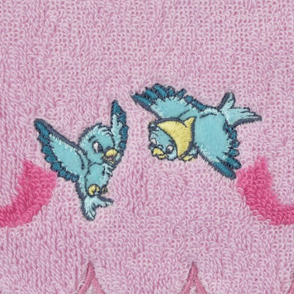Blaue Vogel Mini-Handtuch mit Cinderella Schleifenrand Japan Disney Store