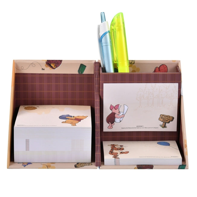 Winnie the Pooh, Ferkel, Tigger Notizblock und Memobuch mit Stifthalter Holiday Japan Disney Store