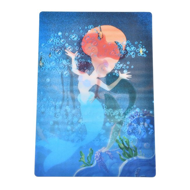 Ariel & Sebastian Postkarte Lenticular Japan Disney Store