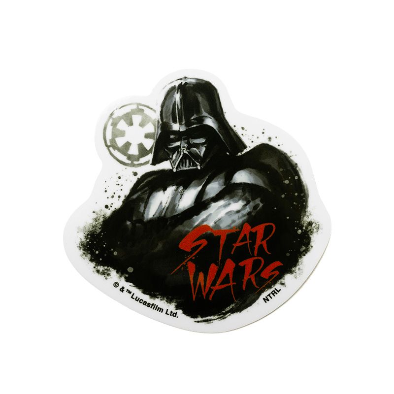 Star Wars Sticker Darth Vader – Japanische Tintenzeichnung, 64 x 64 mm