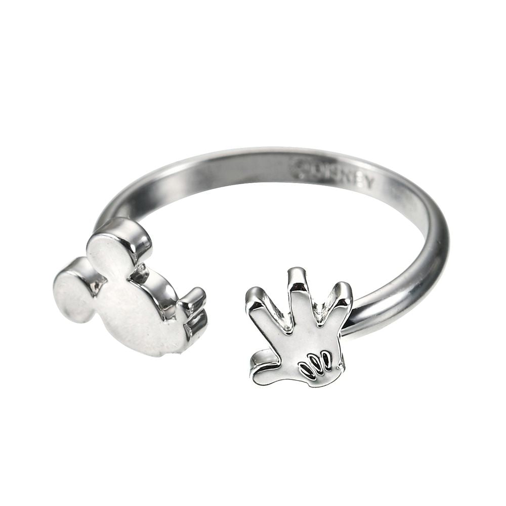 Mickey Mouse Ring – Adjustable Fork Ring with Face & Hand, Free Size