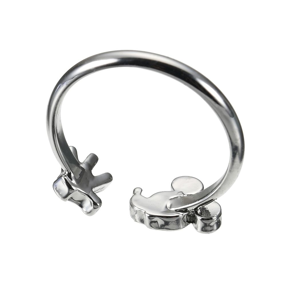 Mickey Mouse Ring – Adjustable Fork Ring with Face & Hand, Free Size