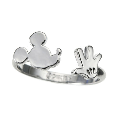 Mickey Mouse Ring – Adjustable Fork Ring with Face & Hand, Free Size