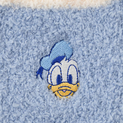 Donald Duck cuddly socks, blue, embroidered face, sizes 36-39
