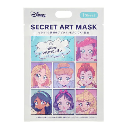 Disney Prinzessinnen Secret Tuchmaske – Anime DISNEY SKIN CARE (Überraschungsdesign)