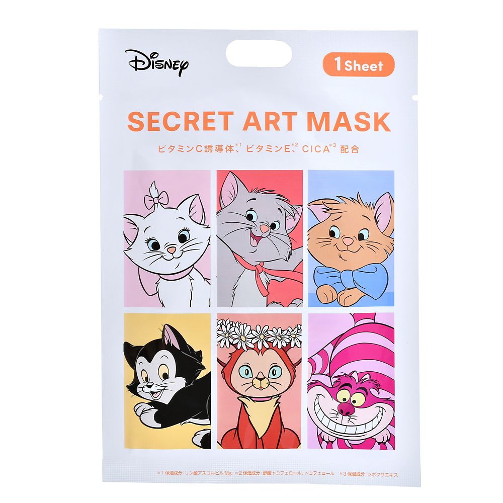Disney Katzen Gesichtspflege-Maske – Überraschungs-Design, Duftende Tuchmaske – Disney Skin Care