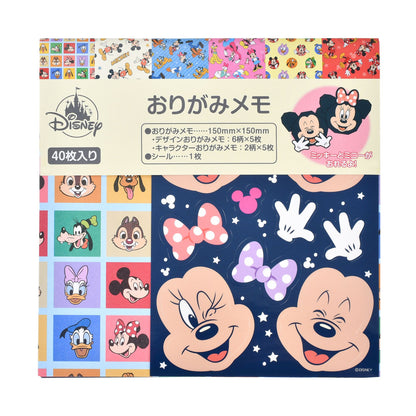 Micky Maus & Minnie Maus Kinder-Origami-Set mit Memofeld und Stickern