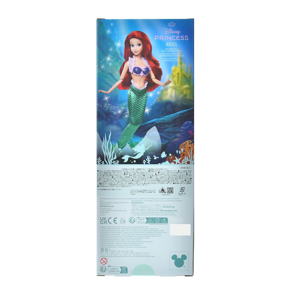 Ariel & Sebastian Klassik-Puppe mit Figur – Disney Prinzessin Die kleine Meerjungfrau