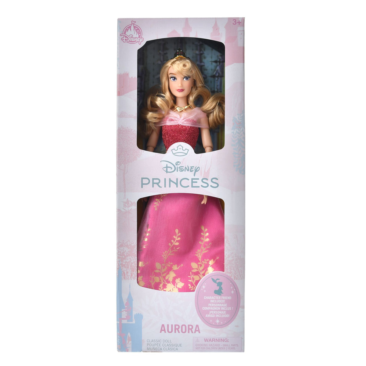 Disney Prinzessin Aurora Puppe mit Hasen-Figur, klassisch 30 cm – Ansicht 8