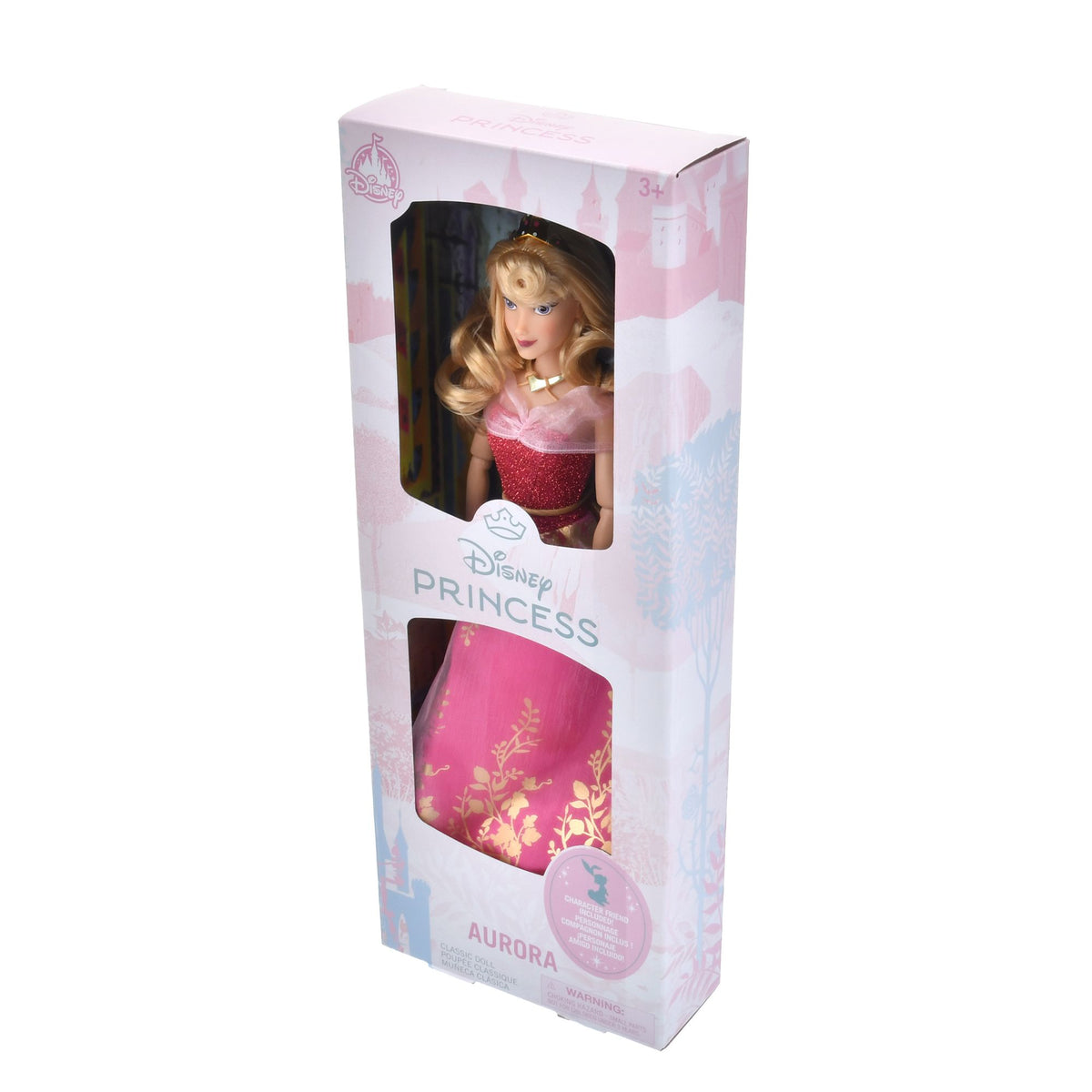 Disney Prinzessin Aurora Puppe mit Hasen-Figur, klassisch 30 cm – Ansicht 9
