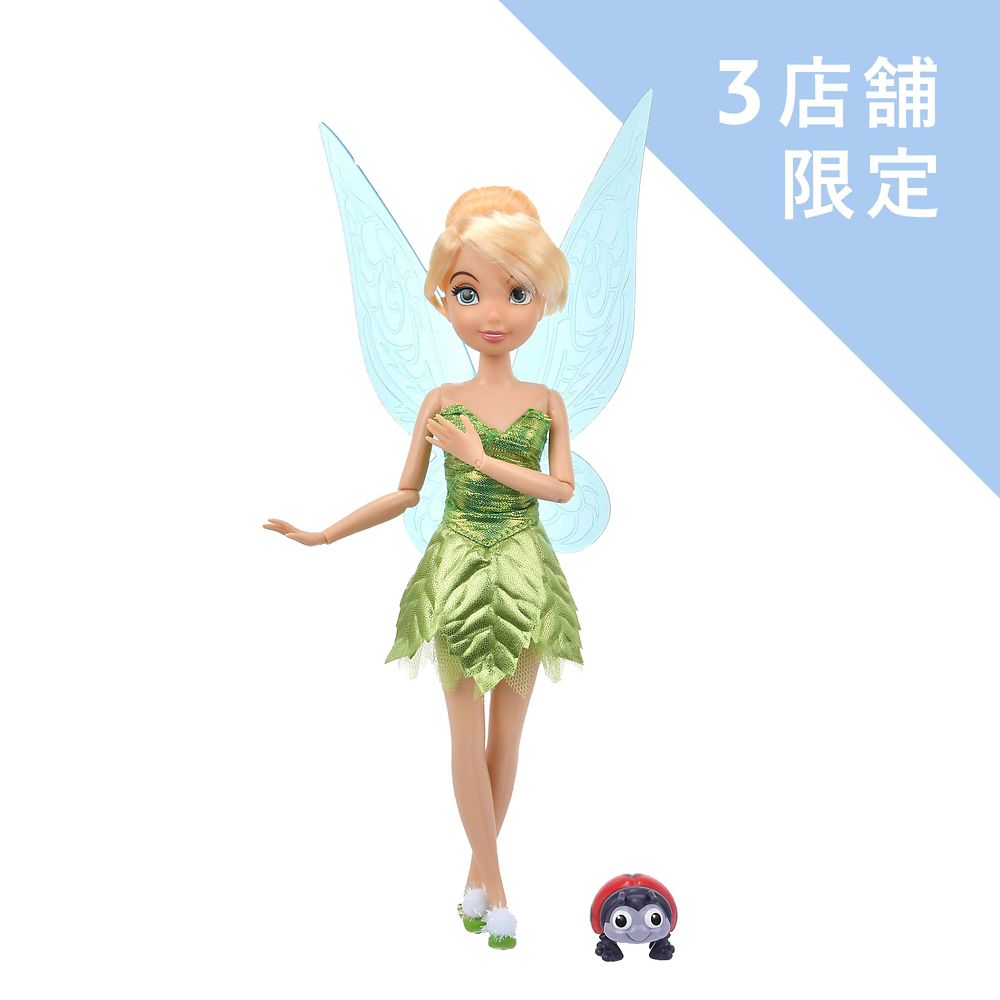 Tinker Bell & Marienkäfer Klassik-Puppe mit Figur – Peter Pan Disney Puppe