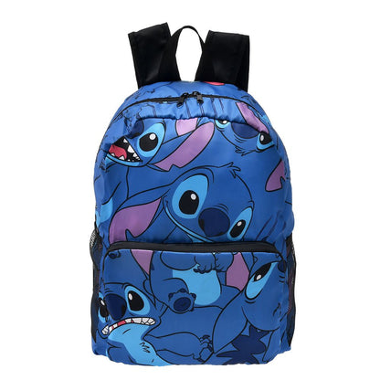 Stitch Rucksack – faltbarer Disney Rucksack mit Allover-Print