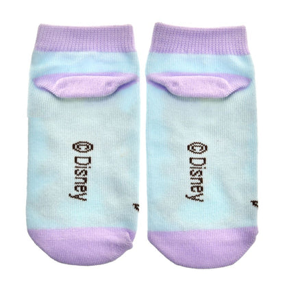 Kinder Socken Elsa Knöchelsocken Blau 13–18 cm – Disney Die Eiskönigin Motiv im Kritzelstil