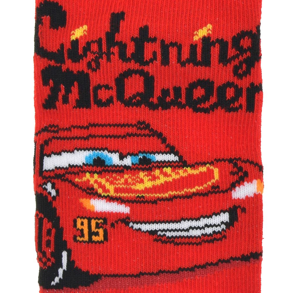 Lightning McQueen Kinder-Socken Knöchelhöhe 13–18 cm – Disney Pixar Cars, Namenslogo