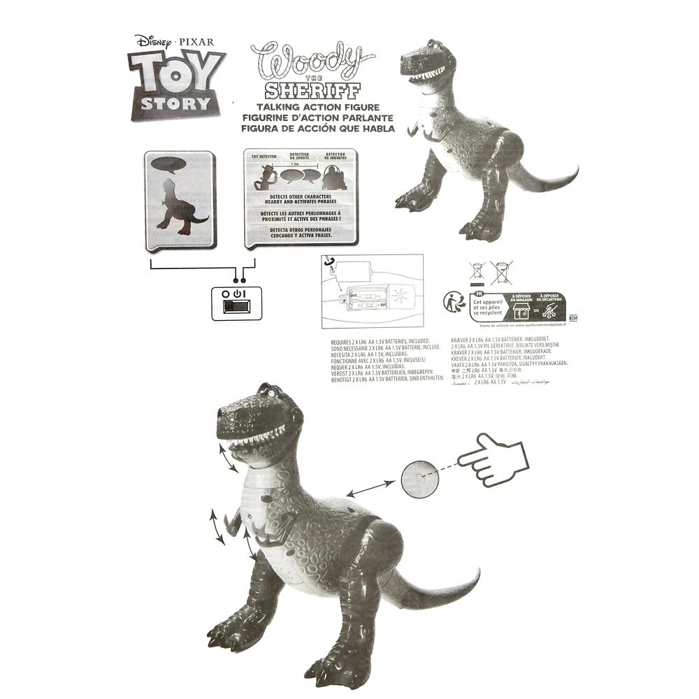 Toy Story – Rex sprechende Actionfigur „Talk Together“