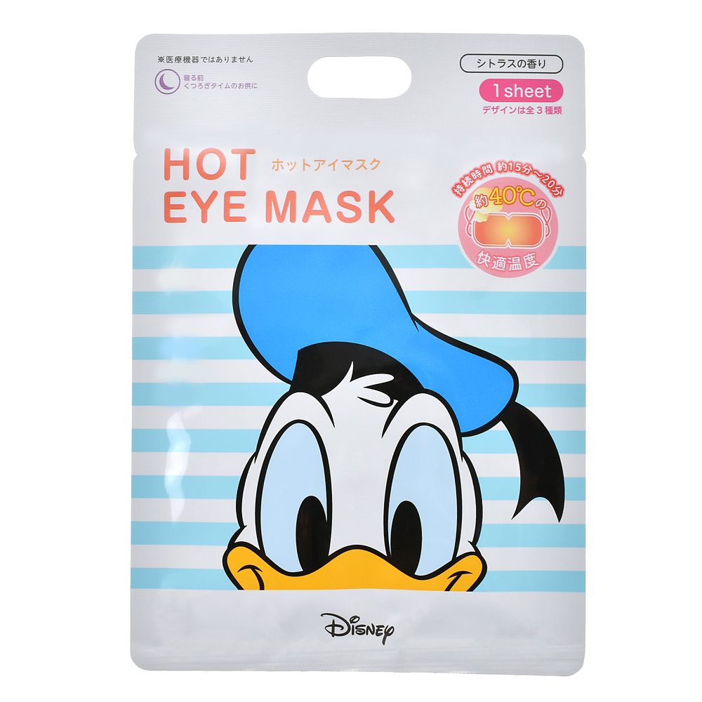 Donald Duck Hot-Eye-Maske mit Zufallsmotiv – Zitrusduft, Disney Secrect Collection