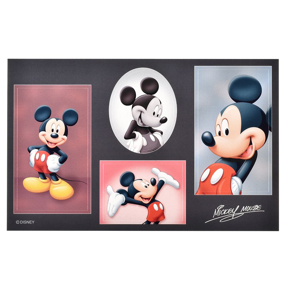 Mickey Maus Sticker-Set – Fotoatelier Look, 4-teilig – Retro Sticker Collection