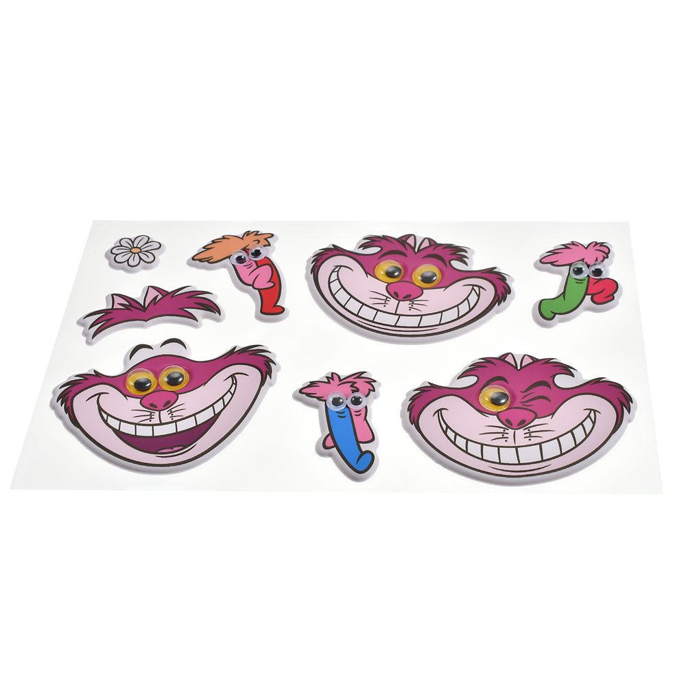 Cheshire Cat & Momeraths Sticker – bewegliche Augen – Alice im Wunderland Sticker Collection