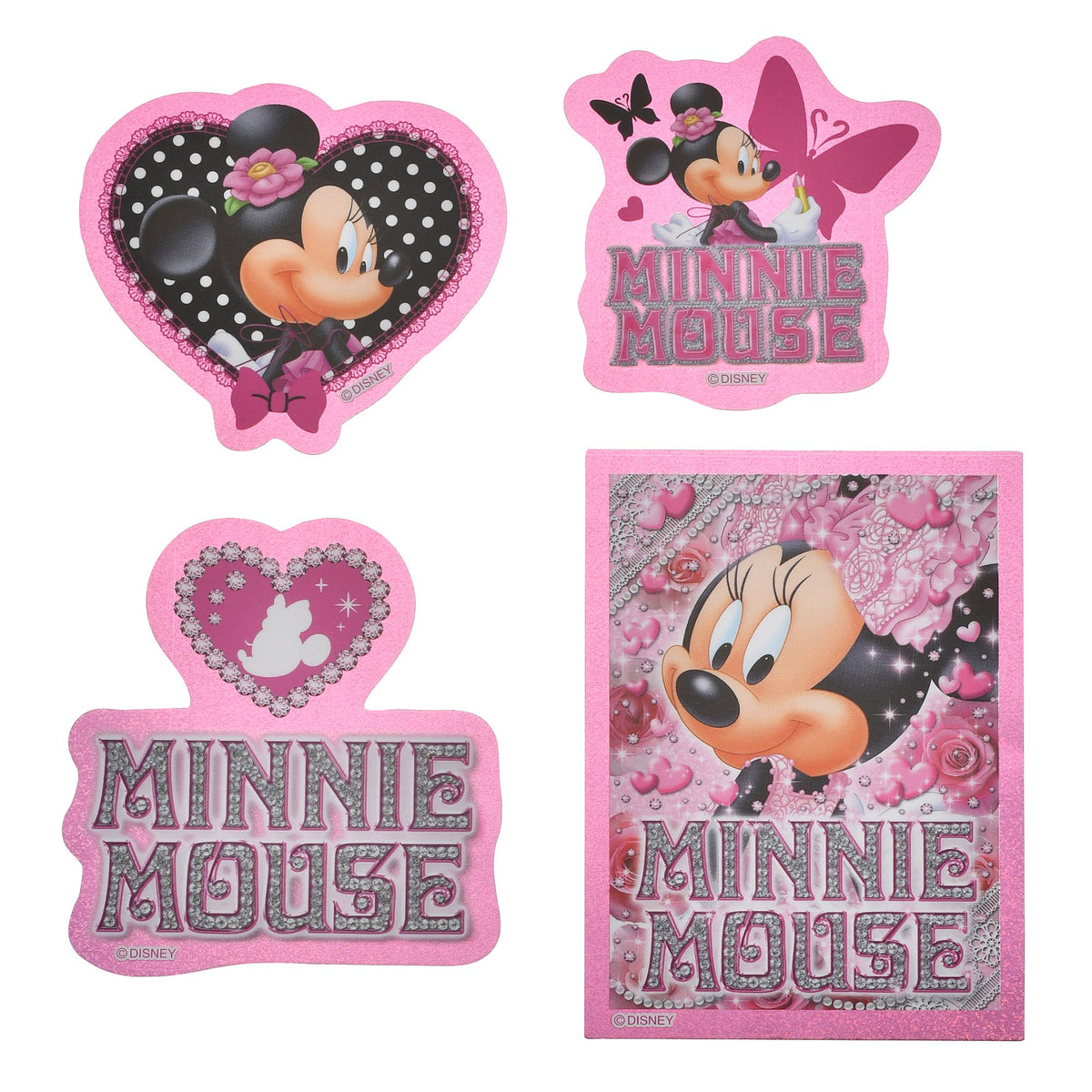 Micky Maus & Freunde Minnie Maus Hologramm-Sticker-Set eckig, 4 Bögen – Ansicht 2