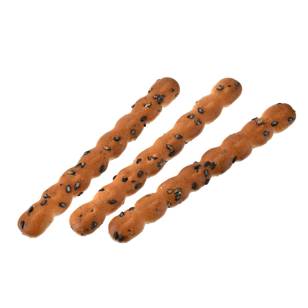 Ginza ギンビス Chip & Dale Asparagus Biscuits – knusprige Sticks mit Schwarzem Sesam