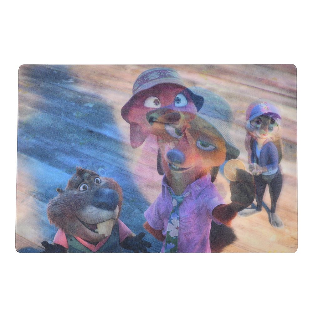 Zootopia 2 Lenticular Postcard – Nick Wilde, Judy Hopps & Nibbles Maplestick – Marsh Market