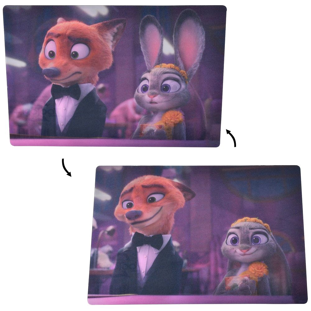 Judy Hopps & Nick Wilde Postcard – Zootennial Gala Zootopia 2 Lenticular