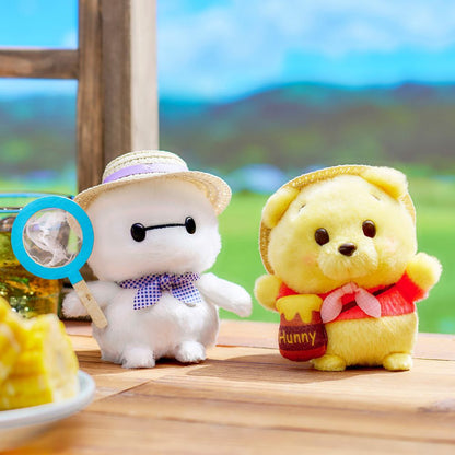 Winnie Puuh Plüschtier Urupocha-chan mit Strohhut und Honigtopf-Umhängetasche