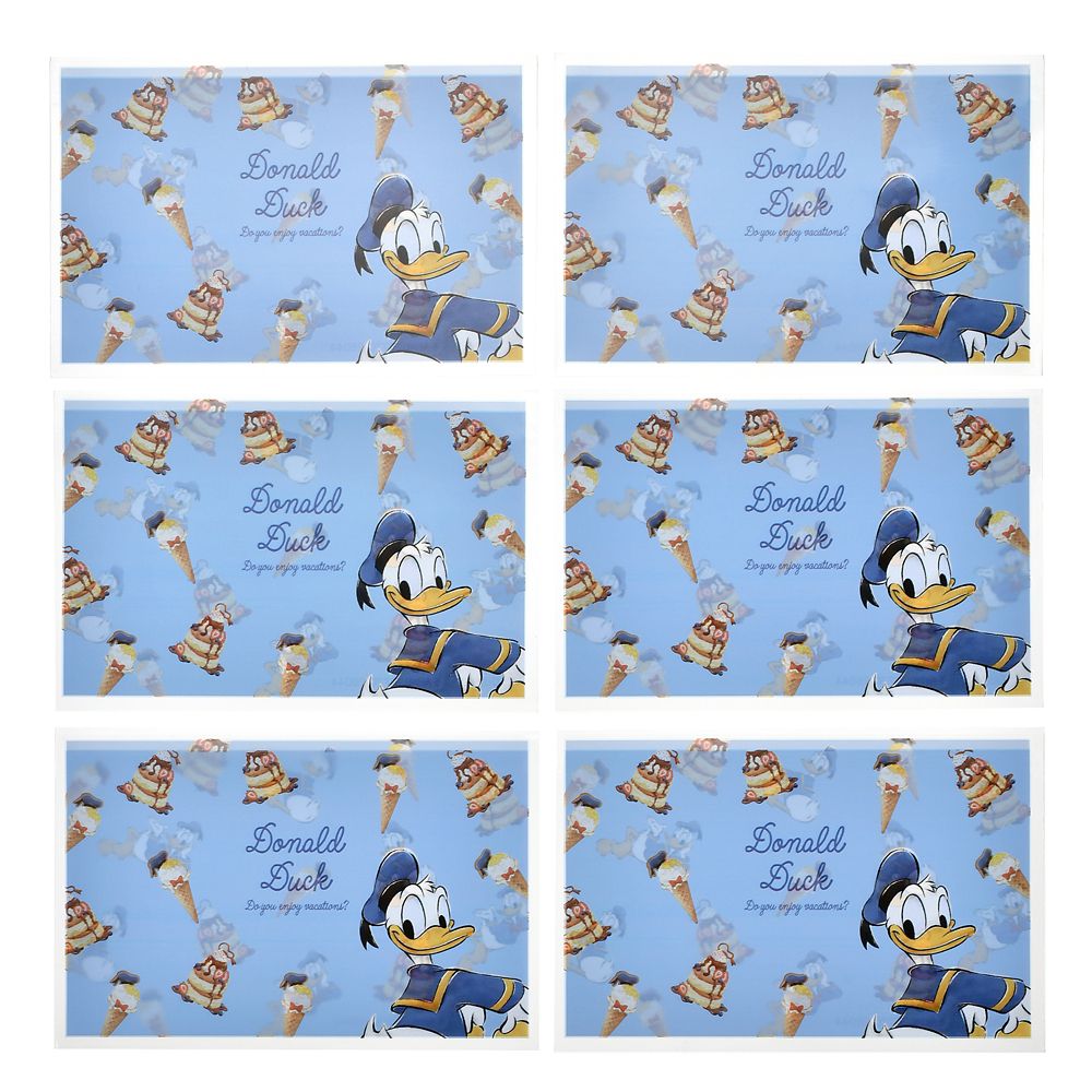 Donald Duck Schutzhülle für Ausweise – My Number Card – Summer Sweets Design, 6er-Set