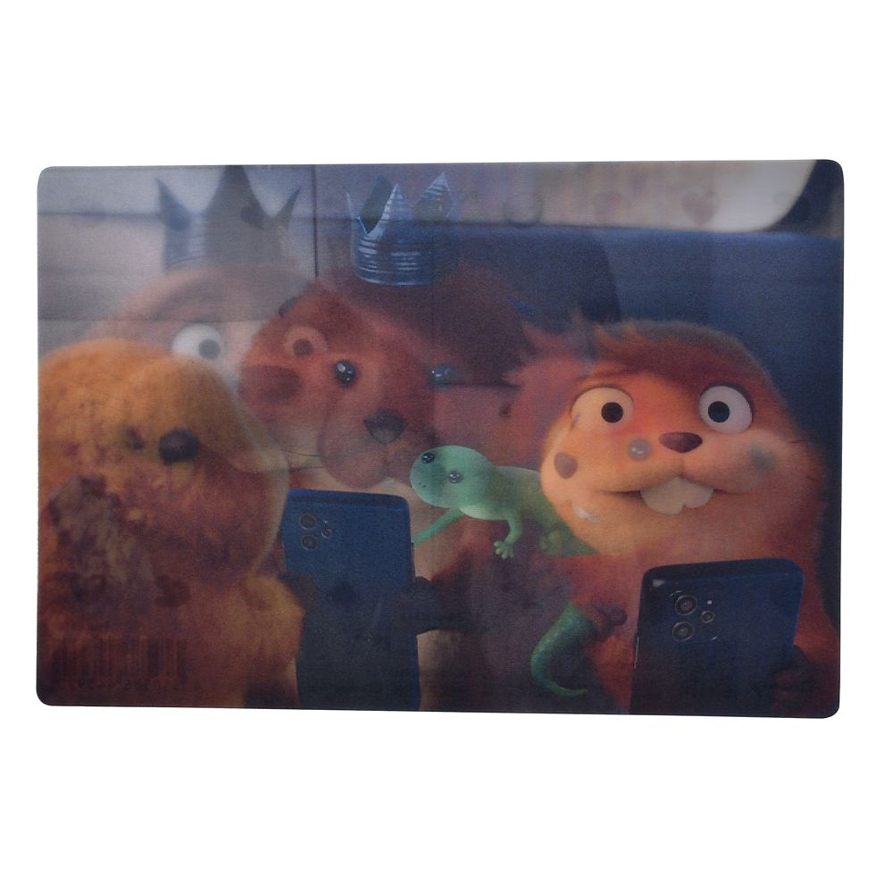 Mabel, King George & Tom Postcard – "When I'm a Beaver" Lenticular Pixar