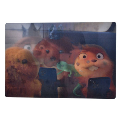 Mabel, King George & Tom Postcard – "When I'm a Beaver" Lenticular Pixar
