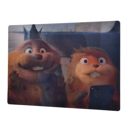 Mabel, King George & Tom Postcard – "When I'm a Beaver" Lenticular Pixar