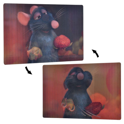 Ratatouille Remy Postcard – Strawberries & Cheese – Lenticular 3D Effect