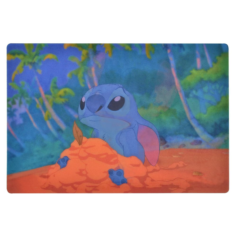 Stitch Postcard - Sandcastle Lenticular 3D Effect