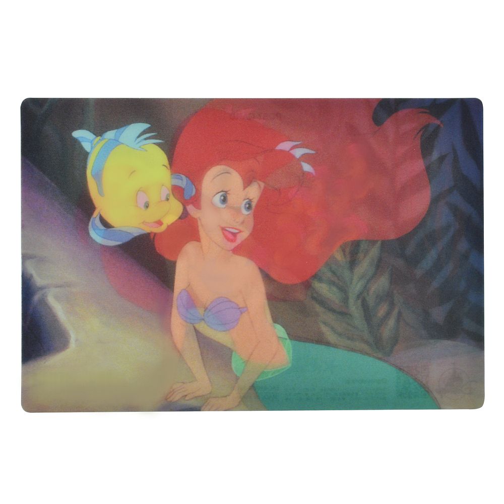 Ariel & Flounder Postcard – Under the Sea, Whispering Design, Lenticular, Disney The Little Mermaid