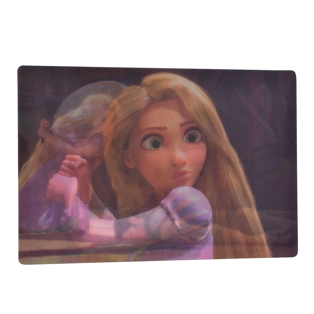 Rapunzel & Flynn Rider Lenticular Postcard – Frying Pan Scene, Disney Tangled