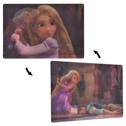 Rapunzel & Flynn Rider Lenticular Postcard – Frying Pan Scene, Disney Tangled